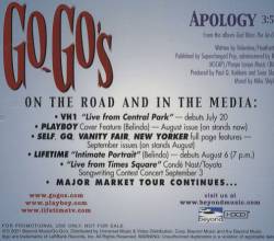 Go-Go's : Apology